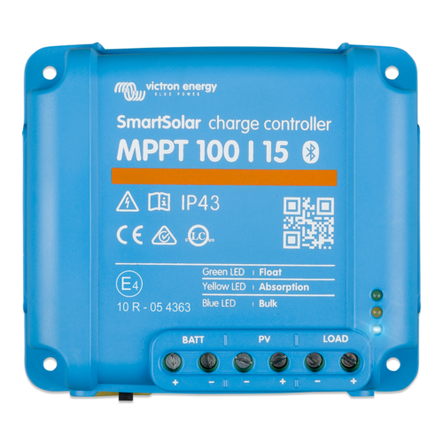 Victron SmartSolar MPPT 100/15 Solar Charge Controller (12/24 Volt)