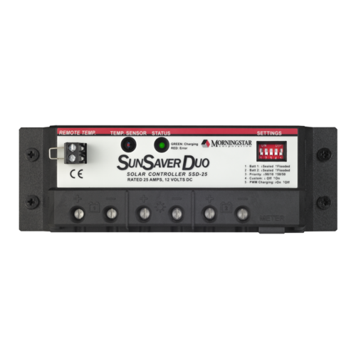 Sunsaver Duo Two Battery Solar Controller 12V 25A, no meter